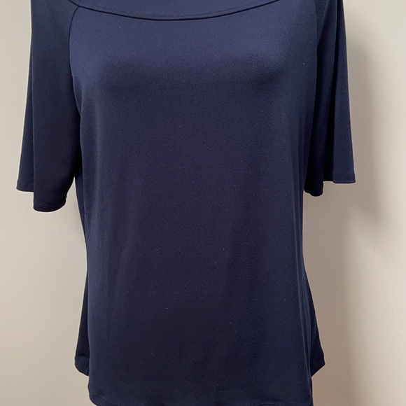 The Limited Navy Short Sleeve Blouse - Picture 4 of 15